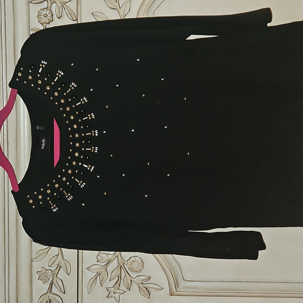 Like new Rafaella black blouse size XL